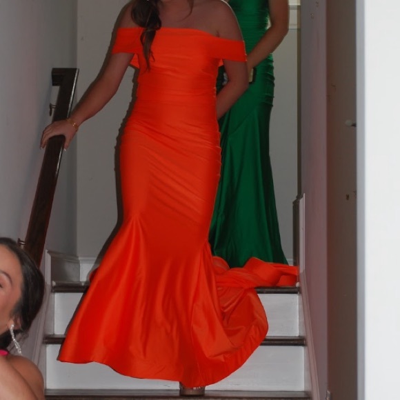 Orange Jessica Simpson Size 2 Prom Dress - Picture 3 of 3